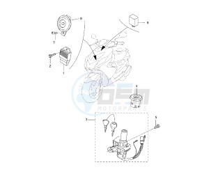 NS AEROX 50 drawing ELECTRICAL DEVICES