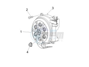 Runner 50 Pure Jet ST drawing Flywheel magneto cover - Oil filter