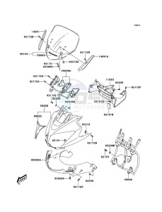 KLV1000 LV1000-A2H GB XX (EU ME A(FRICA) drawing Cowling