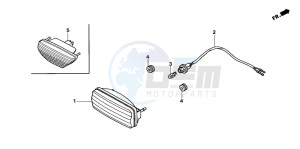 TRX250EX SPORTRAX 250 EX drawing TAILLIGHT