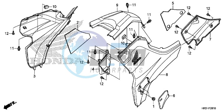 SIDE COVER/TANK COVER