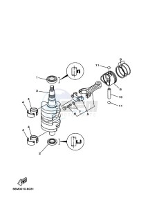 F15AMHL drawing CRANKSHAFT--PISTON