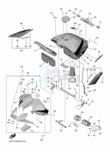 YZF1000 YZF-R1 (B3LG) drawing FUEL TANK