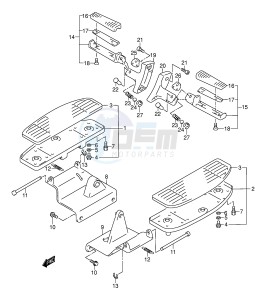 VL1500 (E2) drawing FOOTREST