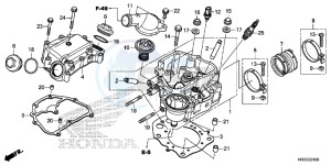 TRX420TE1F TRX420 Europe Direct - (ED) drawing CYLINDER HEAD