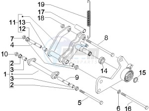 GTV 250 ie UK drawing Swinging arm