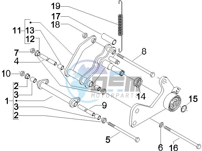 Swinging arm