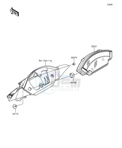 NINJA ZX-10R ABS ZX1000SGF XX (EU ME A(FRICA) drawing Meter(s)