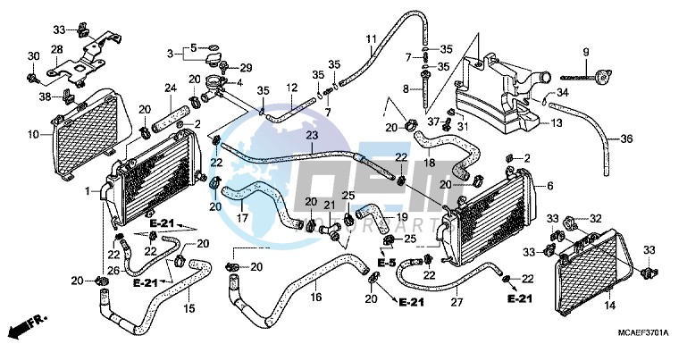 RADIATOR (GL1800C/ D/ E/ F/ G)