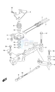 DF 150 drawing Throttle Rod