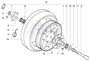 X8 200 drawing Front wheel