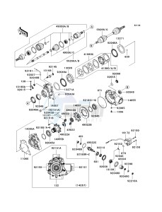 KVF 360 A [PRAIRIE 360 4X4] (A6F-A9F) A6F drawing DRIVE SHAFT-FRONT