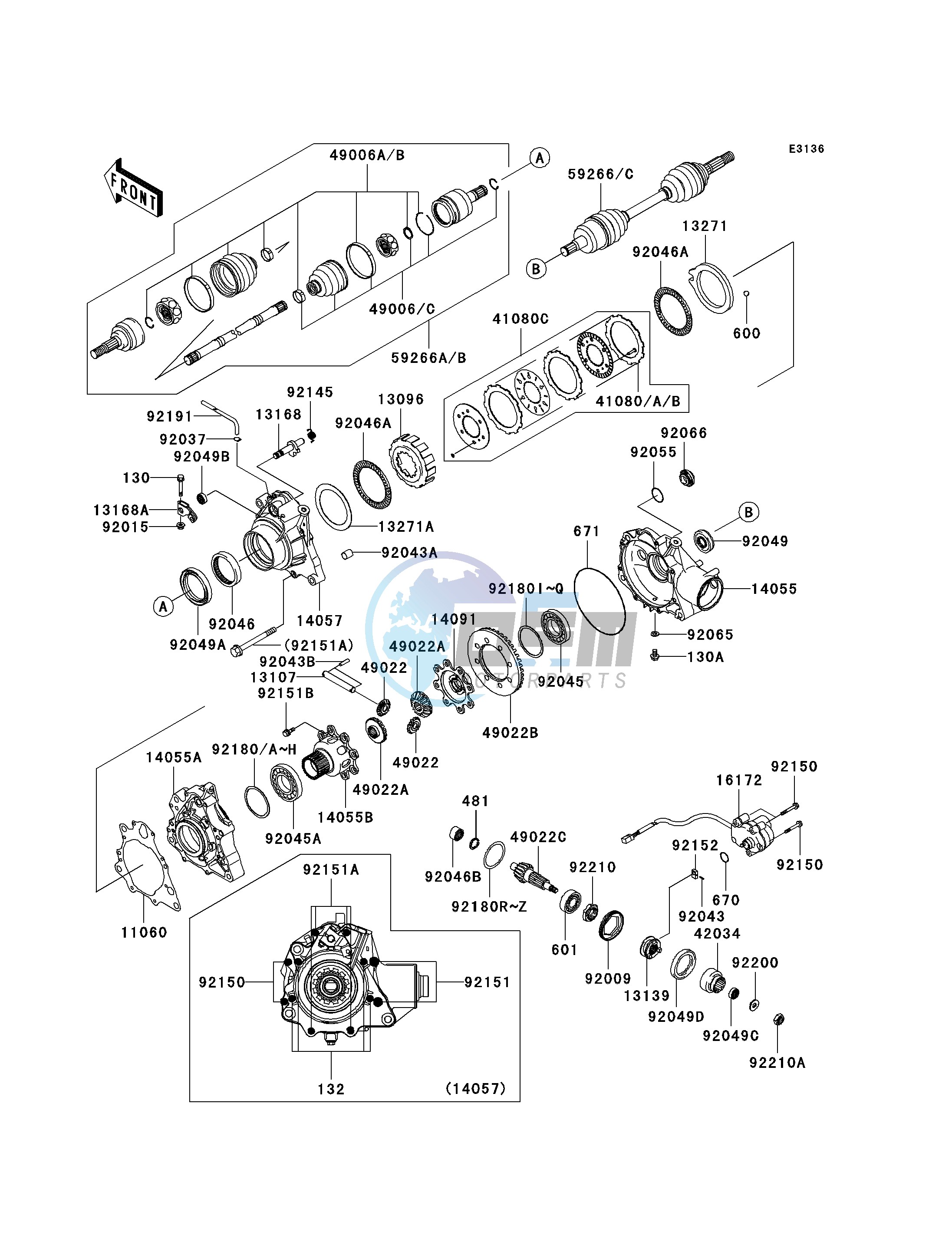 DRIVE SHAFT-FRONT