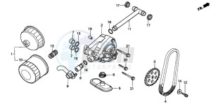 NV750C2 drawing OIL FILTER/OIL PUMP