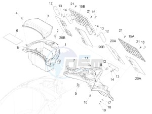 Liberty 125 iGet 4T 3V ie ABS (EMEA) drawing Rear cover - Splash guard