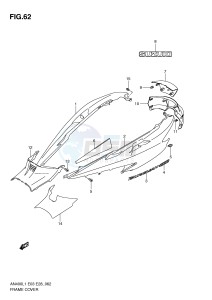 AN400 (E3-E28) Burgman drawing FRAME COVER (AN400ZAL1 E33)