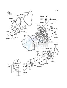 ER-6N ER650C9F GB XX (EU ME A(FRICA) drawing Engine Cover(s)