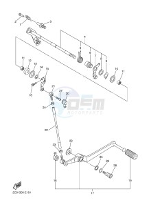 YZF-R6 600 R6 (2CXM 2CXN) drawing SHIFT SHAFT