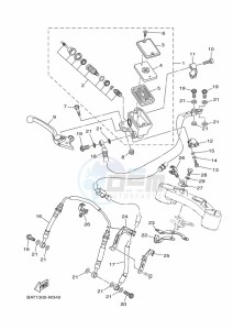 MT-07 MTN690 (BAT1) drawing FRONT MASTER CYLINDER