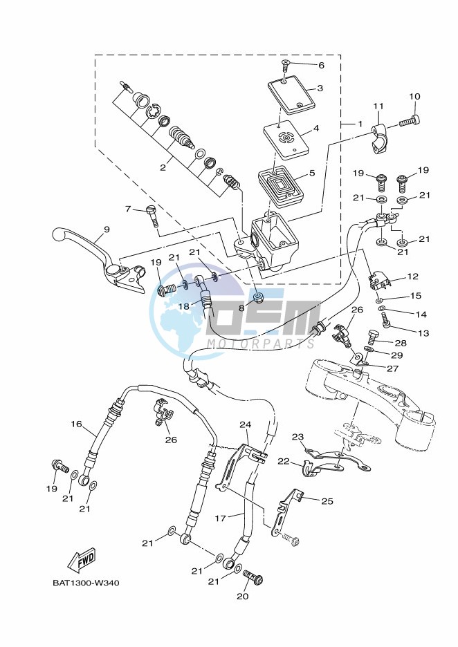 FRONT MASTER CYLINDER