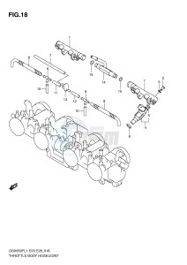 GSX650F (E3-E28) Katana drawing THROTTLE BODY HOSE JOINT (GSX650FL1 E28)