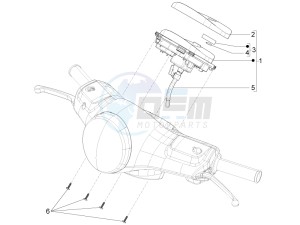 LX 150 4T 3V IE NOABS E3 (APAC) drawing Meter combination - Cruscotto