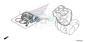 NC750JF Vultus - NC750J Europe Direct - (ED) drawing GASKET KIT A