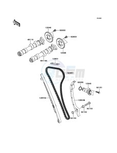 VERSYS KLE650B8F GB XX (EU ME A(FRICA) drawing Camshaft(s)/Tensioner