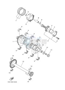 MT-09 TRACER MT09TRA TRACER 900 (2SCC 2SCD) drawing CRANKSHAFT & PISTON