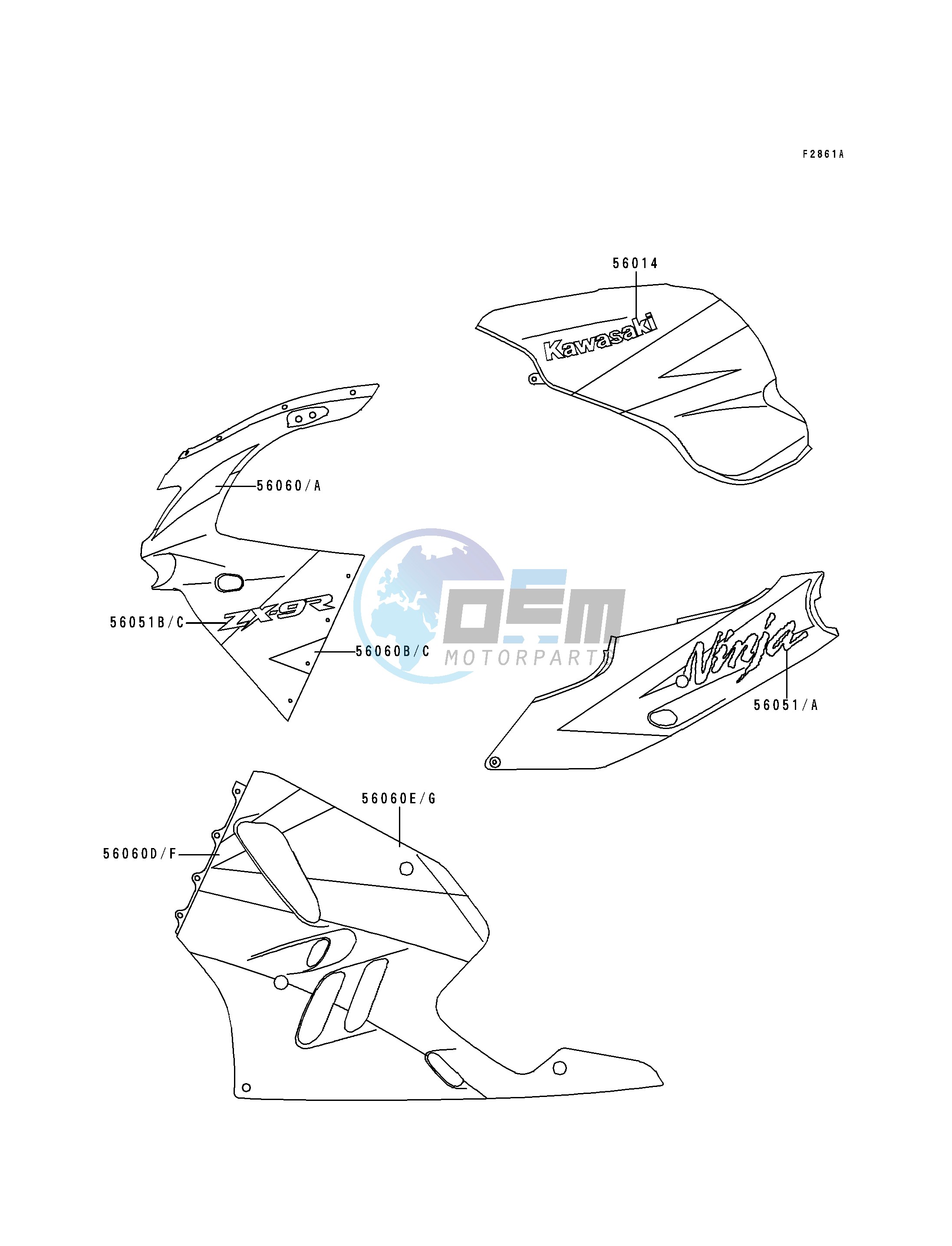 DECALS-- GREEN_WHITE_VIOLET- --- ZX900-B1- -