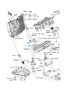 NINJA ZX-6R ZX636-C1H FR GB XX (EU ME A(FRICA) drawing Water Pipe