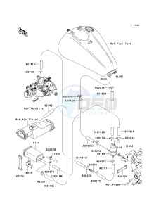 VN 1600A A[VULCAN 1600 CLASSIC] (A1-A3) [VULCAN 1600 CLASSIC] drawing FUEL EVAPORATIVE SYSTEM-- CA- -