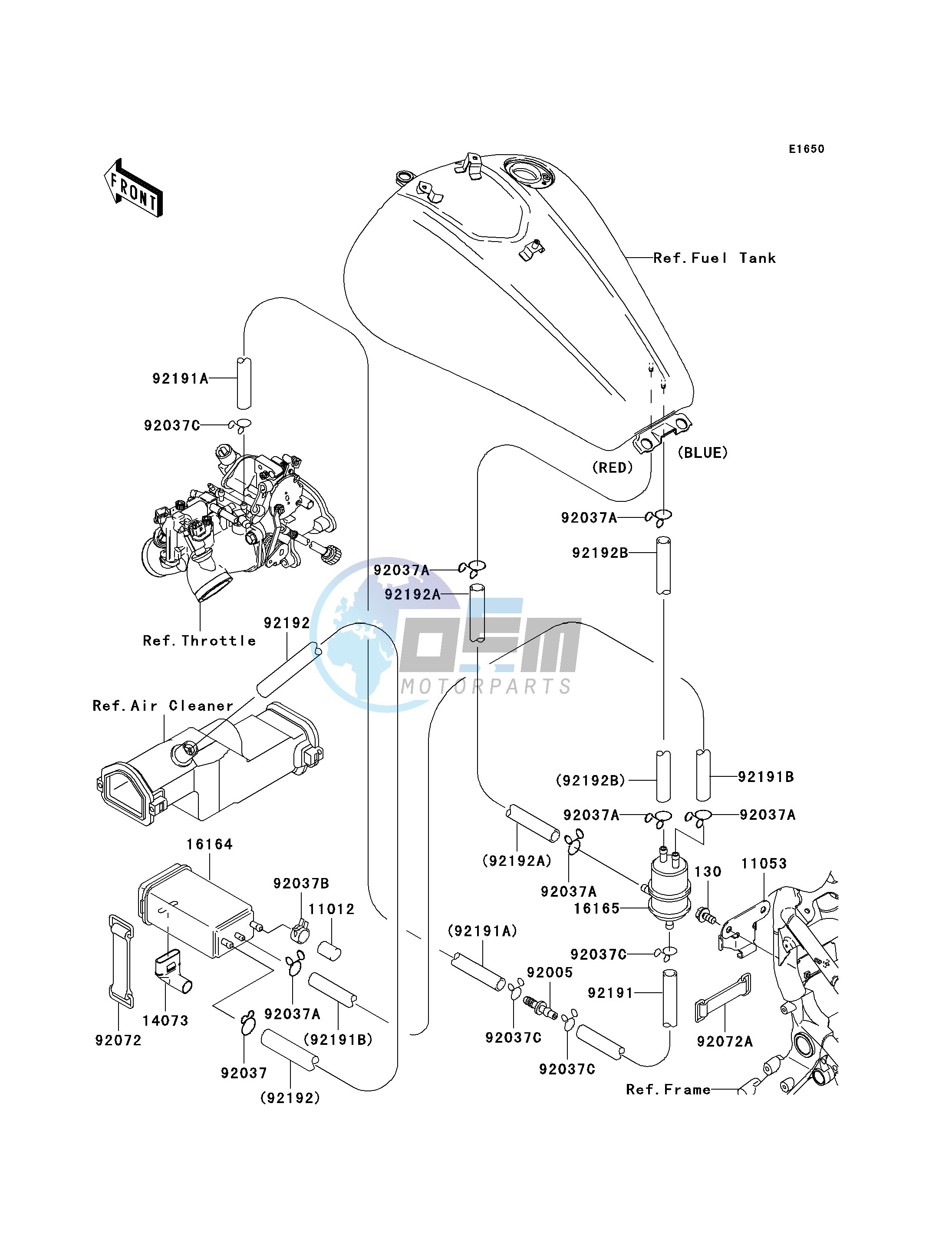 FUEL EVAPORATIVE SYSTEM-- CA- -