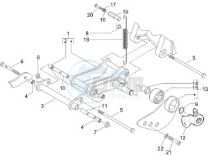 Zip 100 4T 2011-2014 (VieTnam) drawing Swinging arm