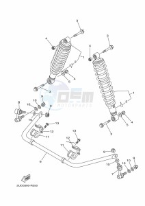 YFM700FWAD GRIZZLY 700 EPS (BDE7) drawing REAR SUSPENSION