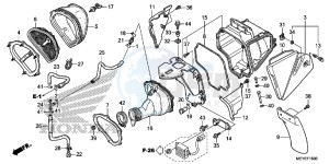 CRF450XE CRF450R Europe Direct - (ED) drawing AIR CLEANER