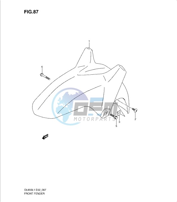 FRONT FENDER (DL650L1 E24)