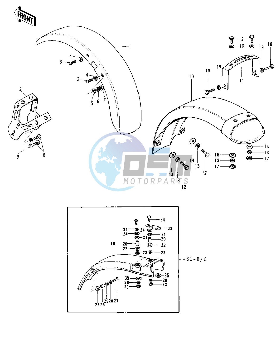 FENDERS -- S1-A_B_C- -