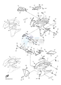 FJR1300AE FJR1300-AE FJR1300-AE (B96B B9A1) drawing COWLING 2