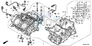 VFR1200XLE CrossTourer 2ED drawing CRANKCASE (VFR1200X/XA/XL)