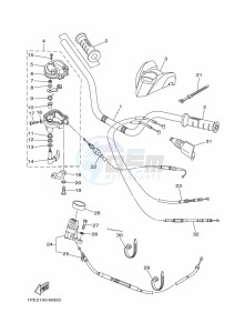 YFM700R YFM70RSXK (2LSS) drawing STEERING HANDLE & CABLE