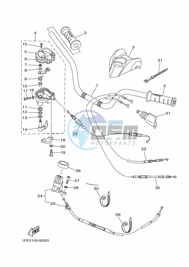 STEERING HANDLE & CABLE