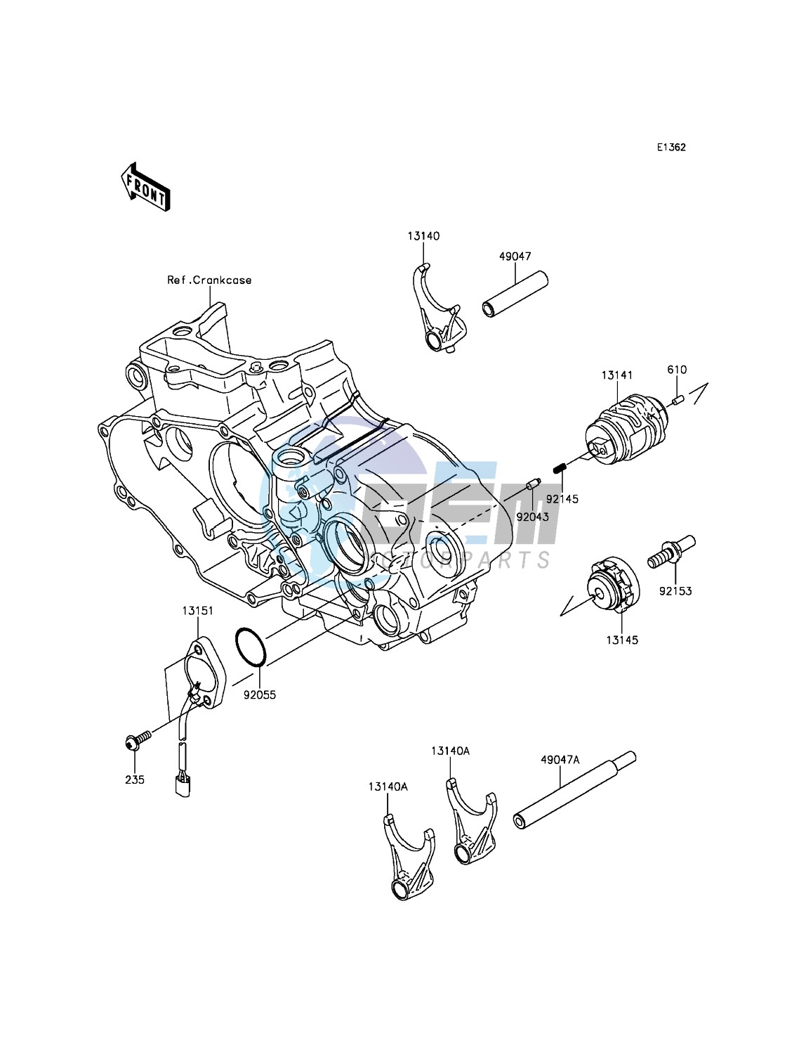 Gear Change Drum/Shift Fork(s)