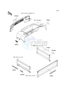 KAF 950 G [MULE 4010 TRANS4X4 DIESEL] (G9F-GAF) G9F drawing DECALS