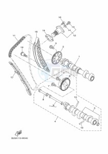 MT-07 MTN690 (BAT8) drawing CAMSHAFT & CHAIN