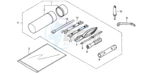 TRX350FM FOURTRAX drawing TOOLS