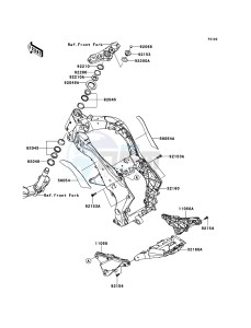 Z1000 ZR1000DDF FR GB XX (EU ME A(FRICA) drawing Frame