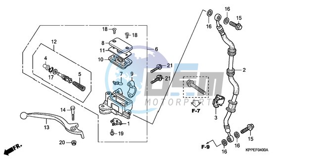 FR. BRAKE MASTER CYLINDER