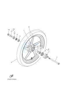 YBR125E (4P2G 4P2H 4P2J) drawing FRONT WHEEL