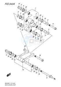 RMX450 drawing REAR CUSHION LEVER